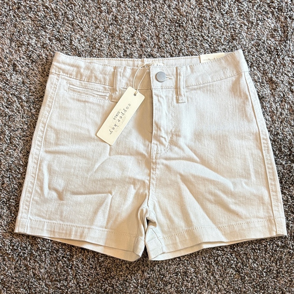Copper Key Light Tan Kids Shorts